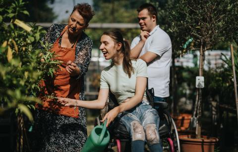 gardening in wheelchair